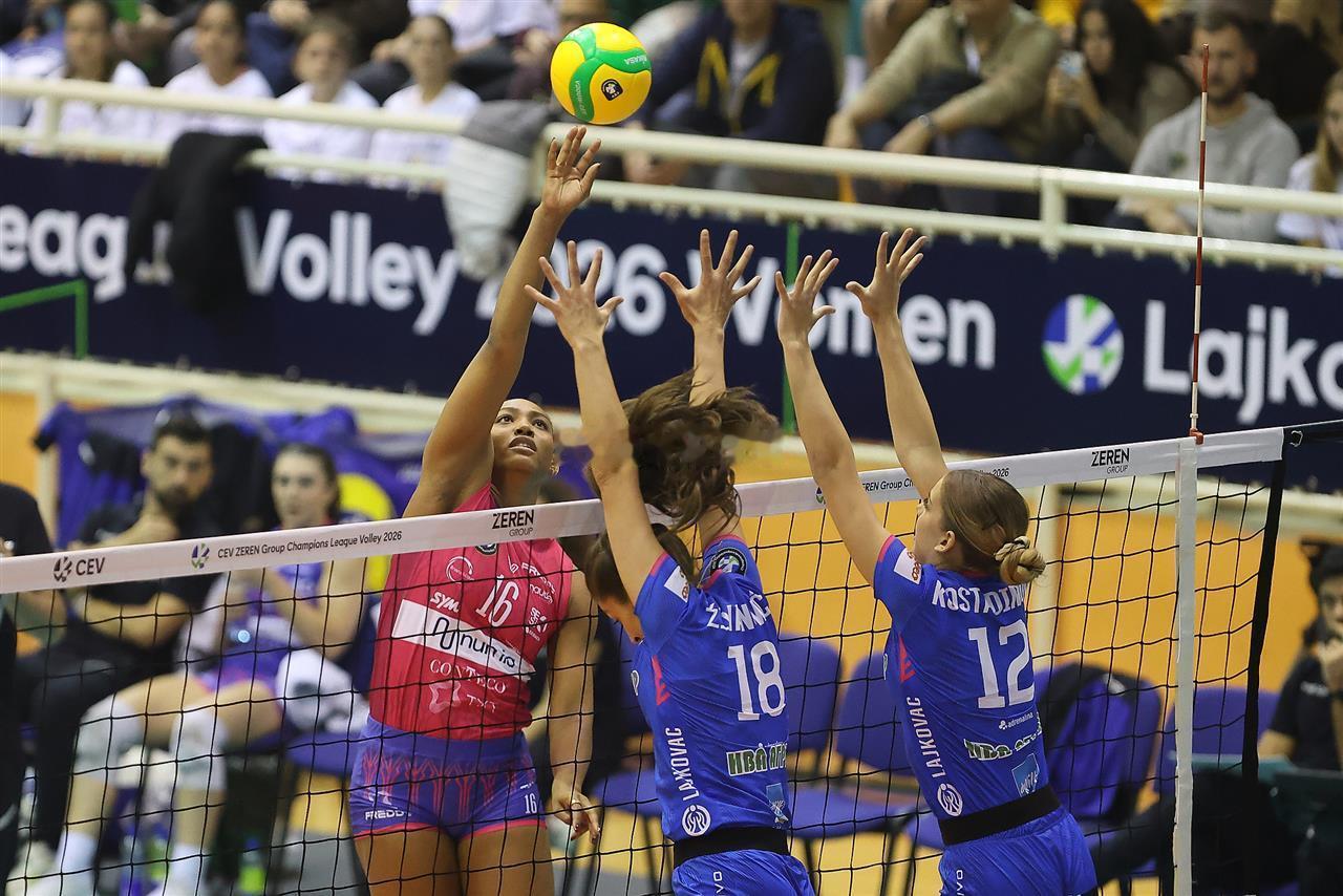 【技术统计】2025-2026欧洲女排冠军联赛C组第二轮塞尔维亚拉伊科瓦茨0-3