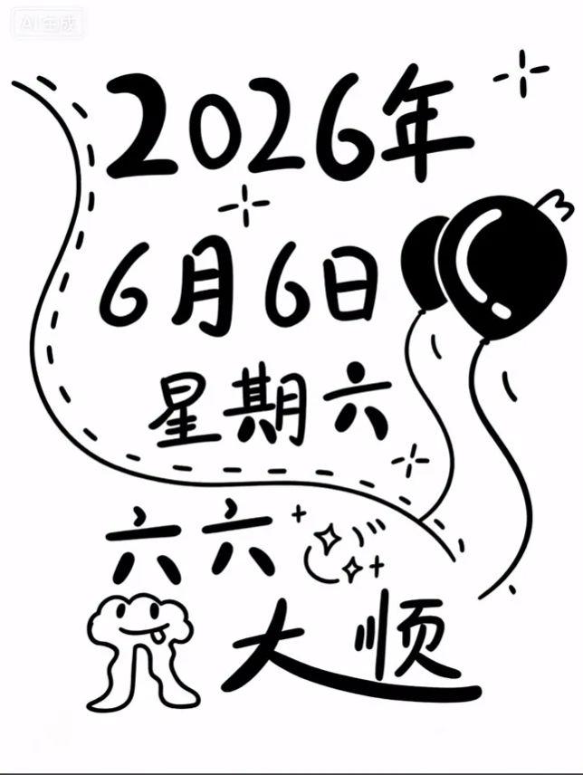 幸运数字 2026年 六月六日星期六 六六大顺 这桌菜真的不错