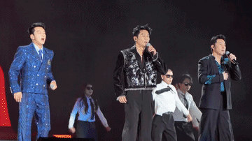 沙溢，李晨，郑恺练成这样就敢上跨年晚会，心理素质是真的强，换做其他人练成这样晚上