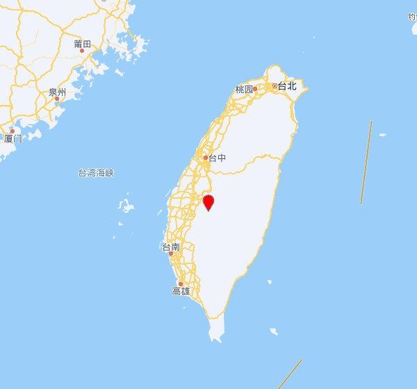 【台湾中央气象局】发布，2026-06-02 01:39:00 在  嘉義縣政府
