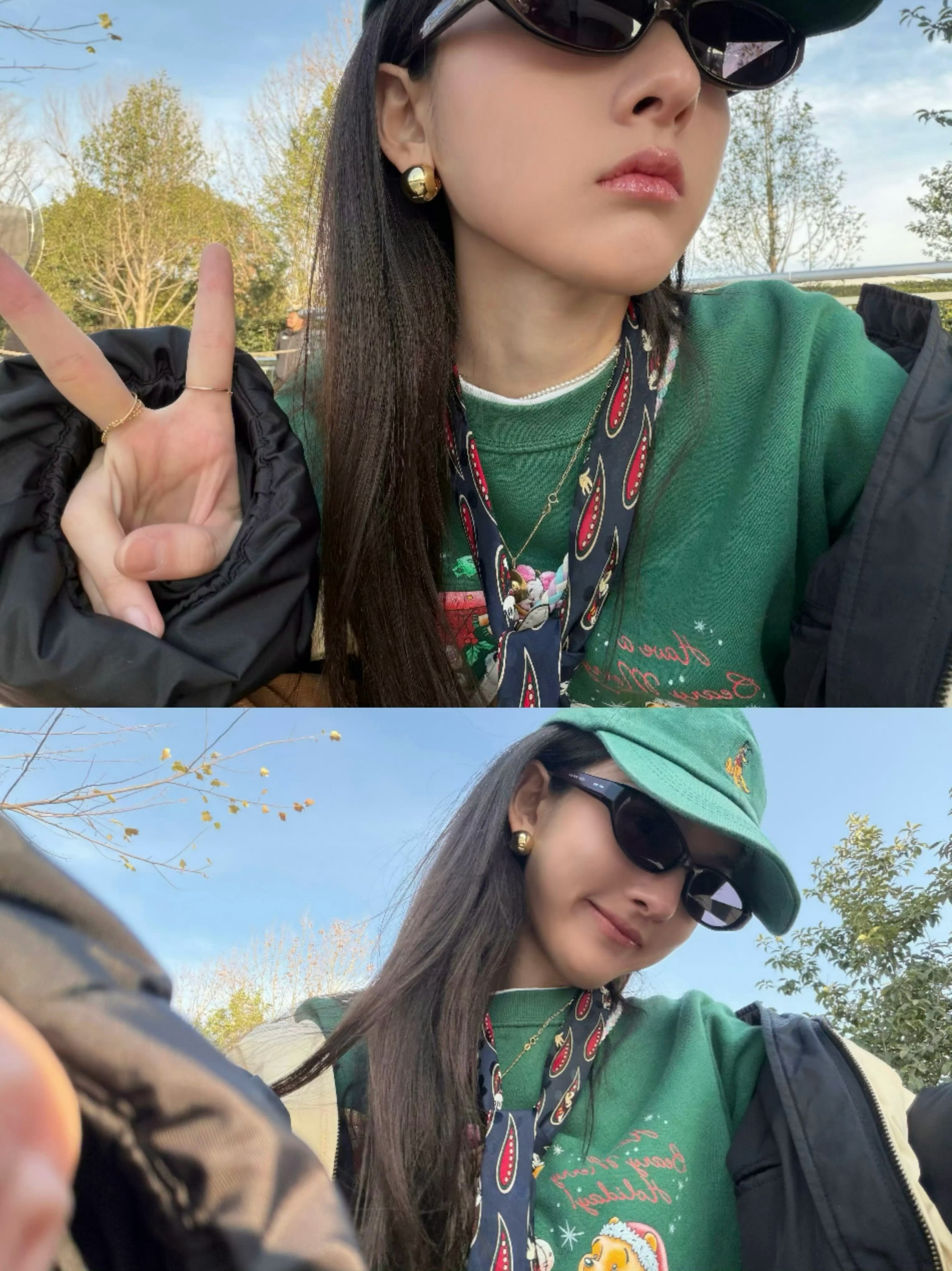 宋祖儿迪士尼出游九宫格宋祖儿发了迪士尼游玩的九宫格~2025微博之夜爆款创作大赛