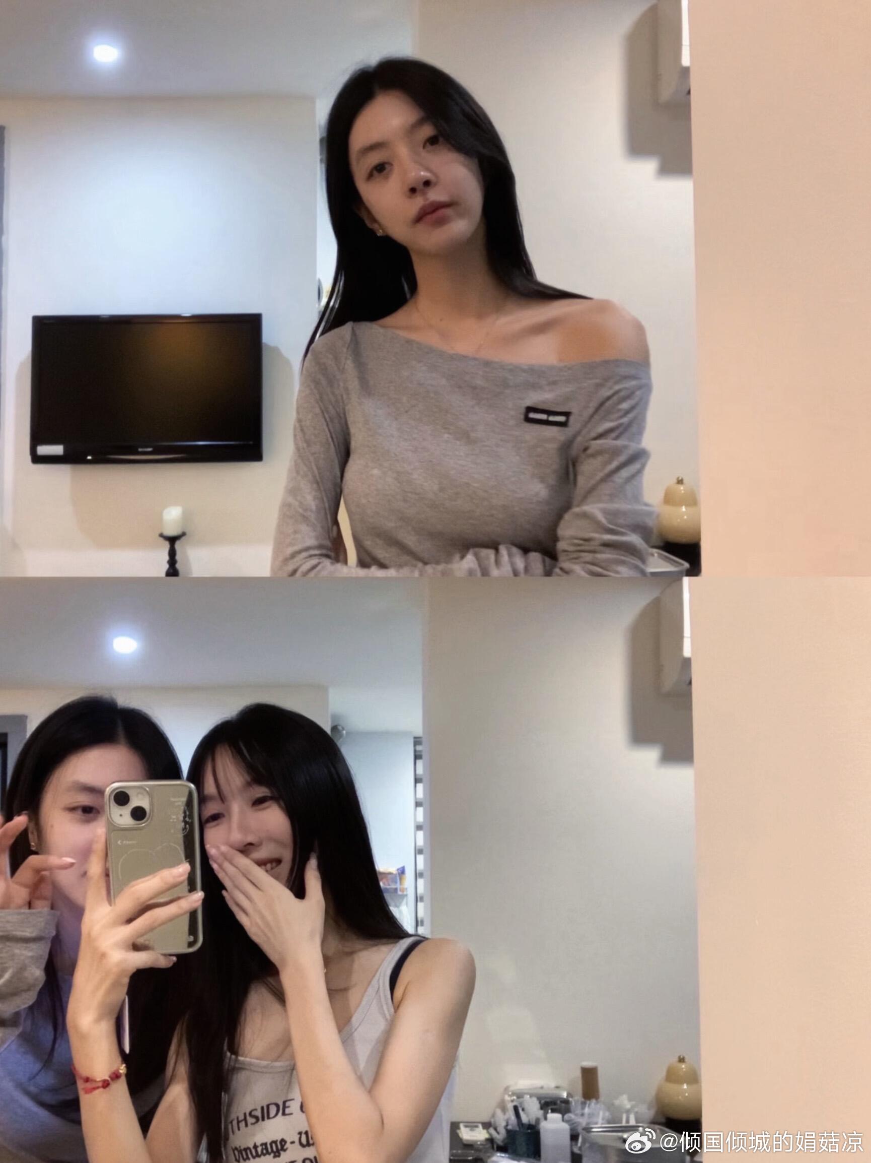 柳柳素颜好韩！🐰66长相是美艳挂的！但是穿搭很韩！所以特别好看！柳周cp｜半熟