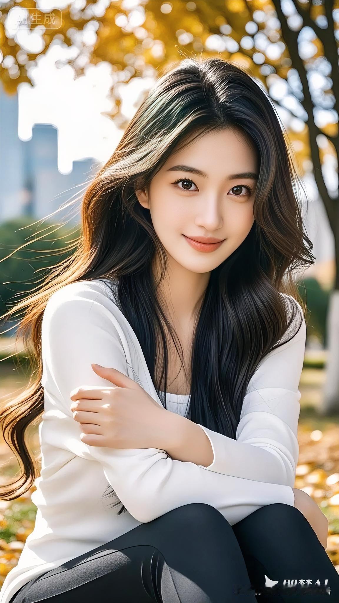 落叶是秋天的信笺，写满了生活藏起来的温柔。秋日氛围感 秋日穿搭