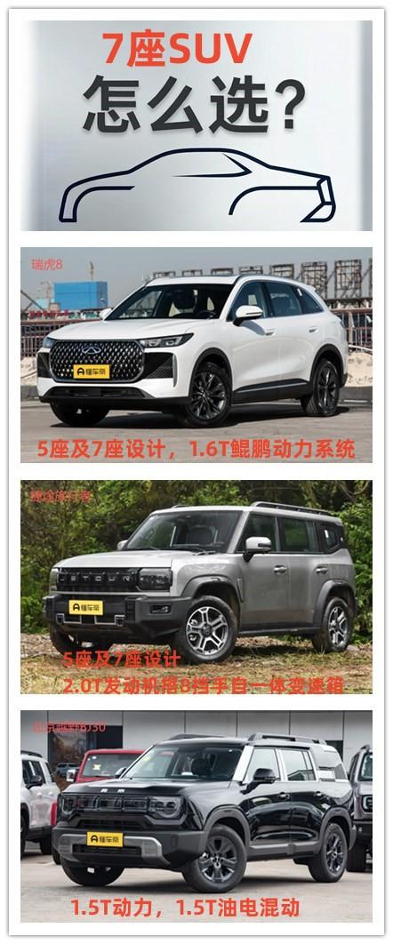 给大家推荐三款7座SUV，这类新车都有一个特征，就是价格部分较为便宜。
第1款新