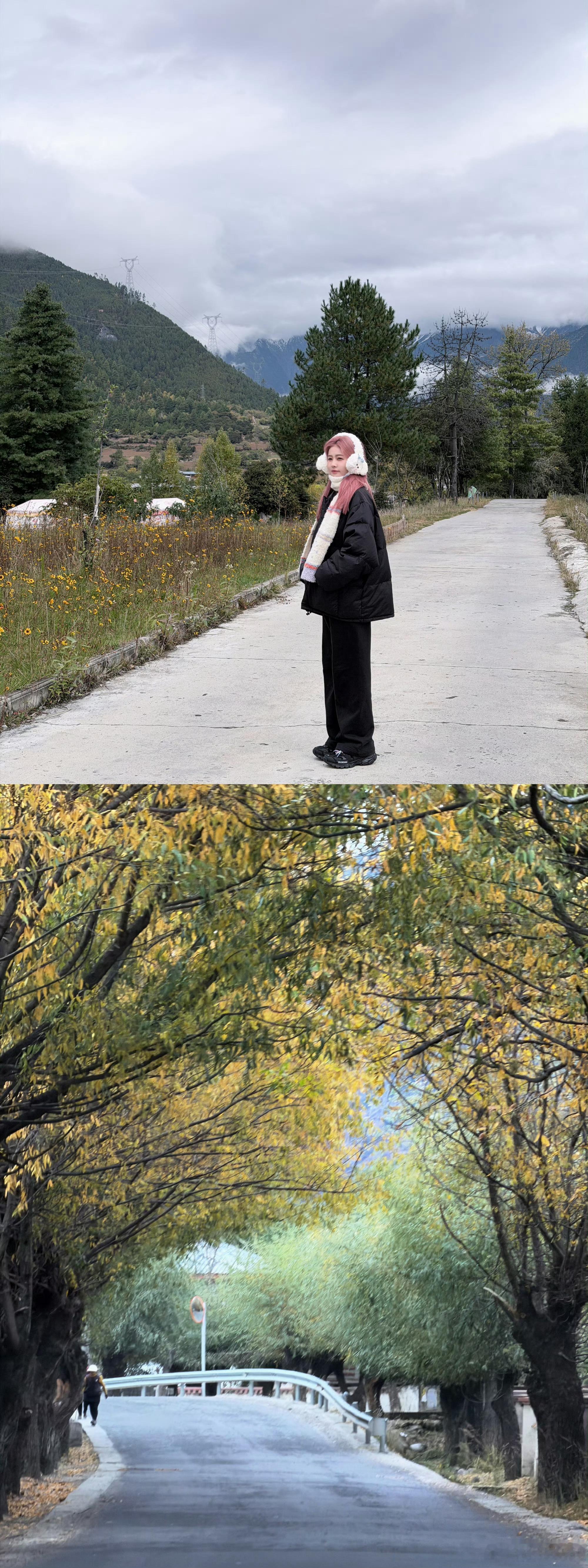 白鹿西藏live白鹿粉发黑衣白鹿西藏live，多出去走走，[抱一抱][抱一抱][