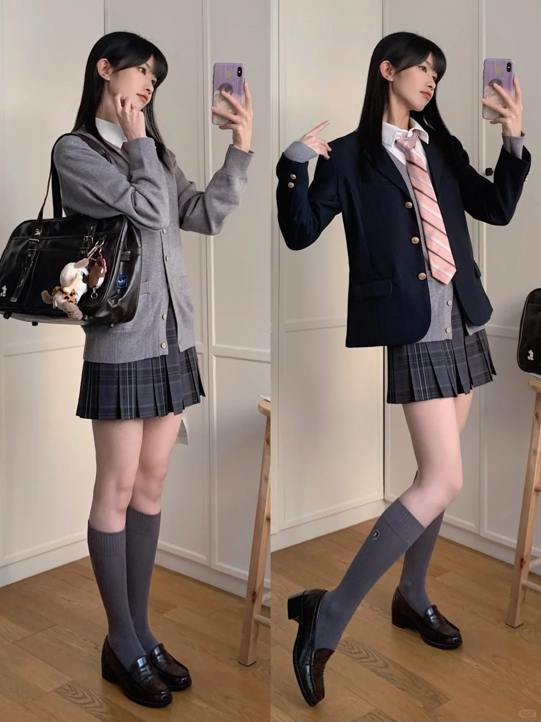 jk穿搭｜灰色系好温柔！⸝⸝っ·̫ •⸝⸝