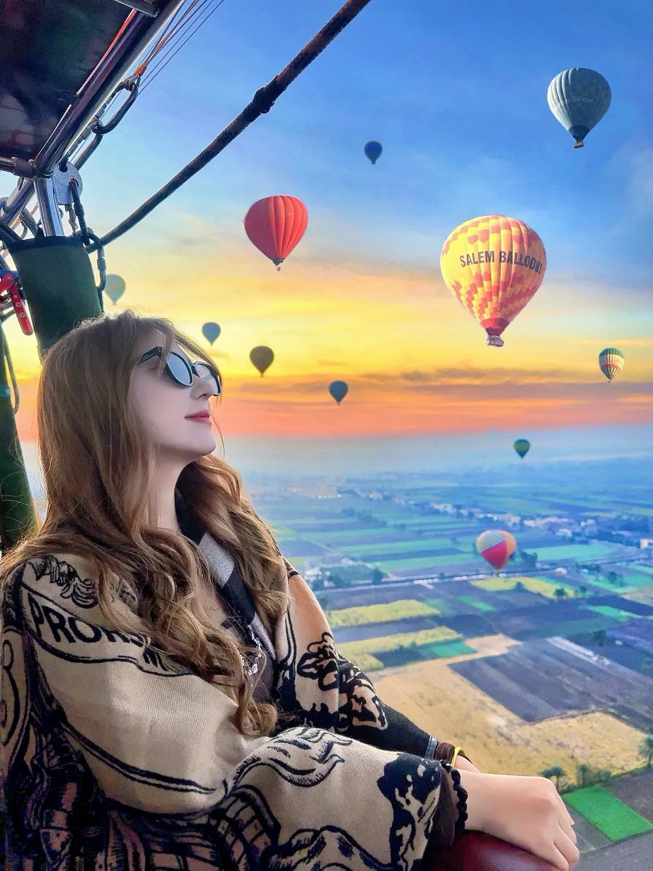 凌晨五点坐热气球追日出的顶级浪漫🎈 爱意东升西落 浪漫至死不渝  日出