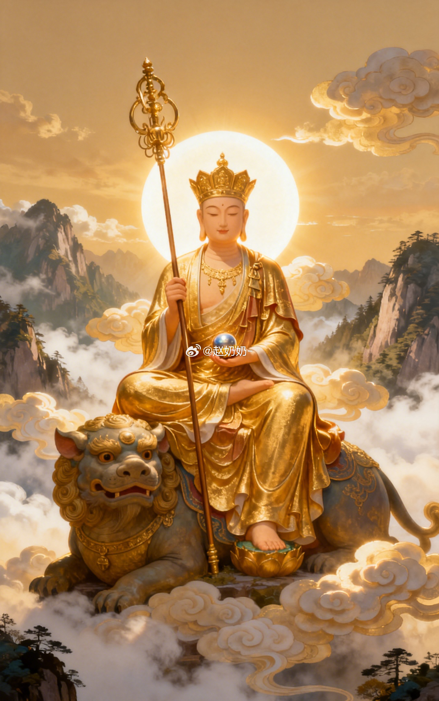 地藏菩萨大愿，渡尽苦厄。今日所受之难已被记下；所积之善分毫不差。奶奶帮大家祈福 