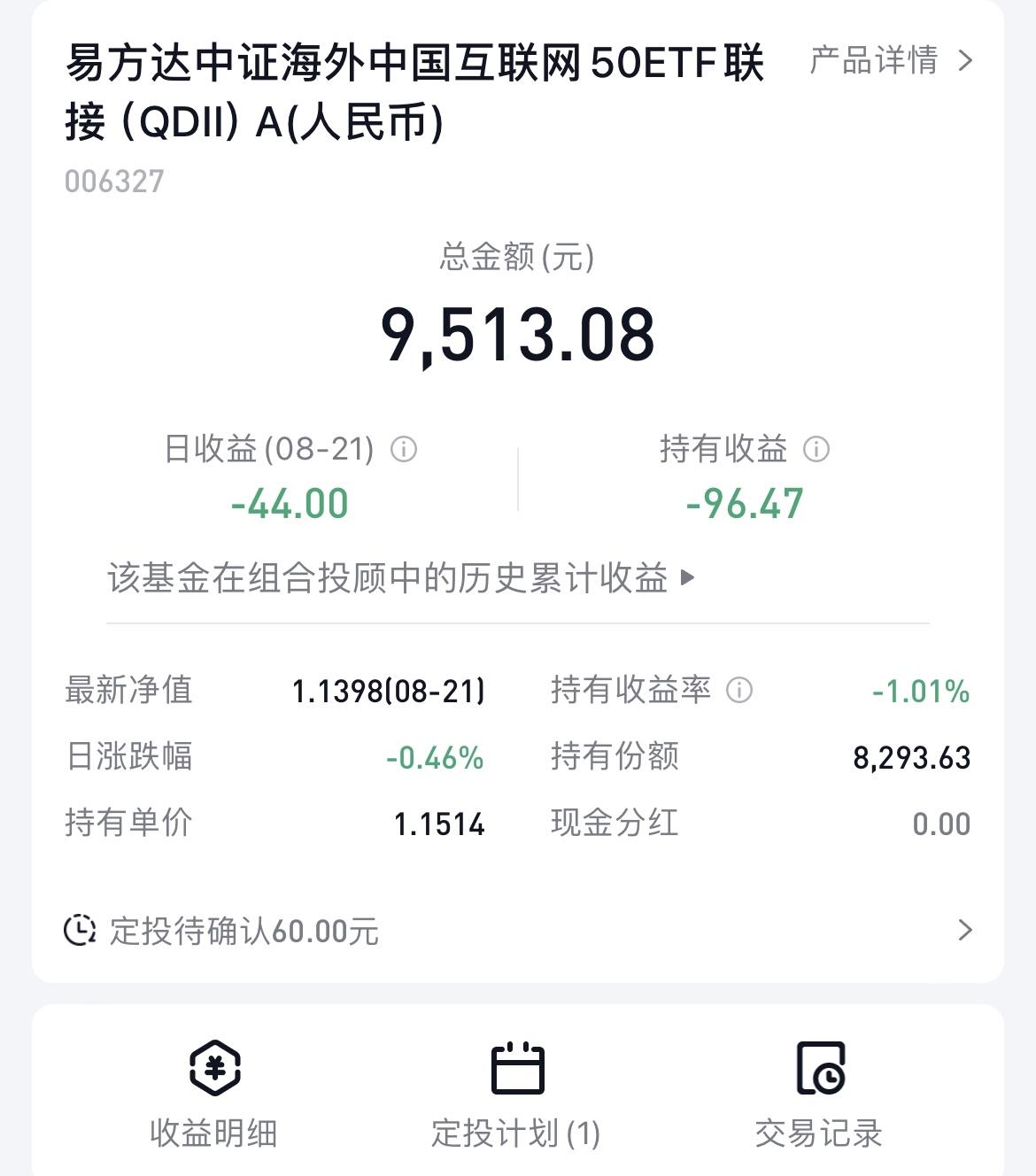 大盘3800点了，拿了四年的中概互联也终于回本了，但我不会马上赎回，我会继续持有