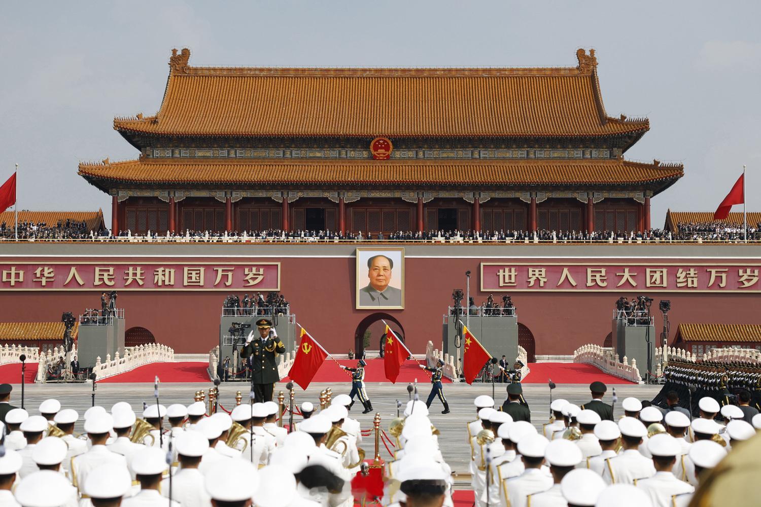 九三盛大阅兵朝鲜摄影师拍摄的照片 ​​​