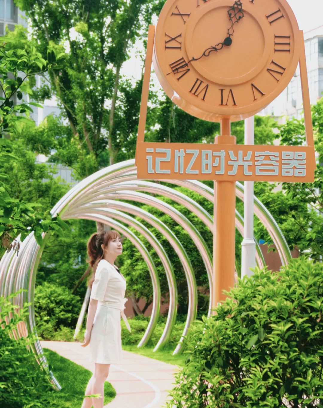 到这个口袋公园，来场时光穿梭之旅❗️
