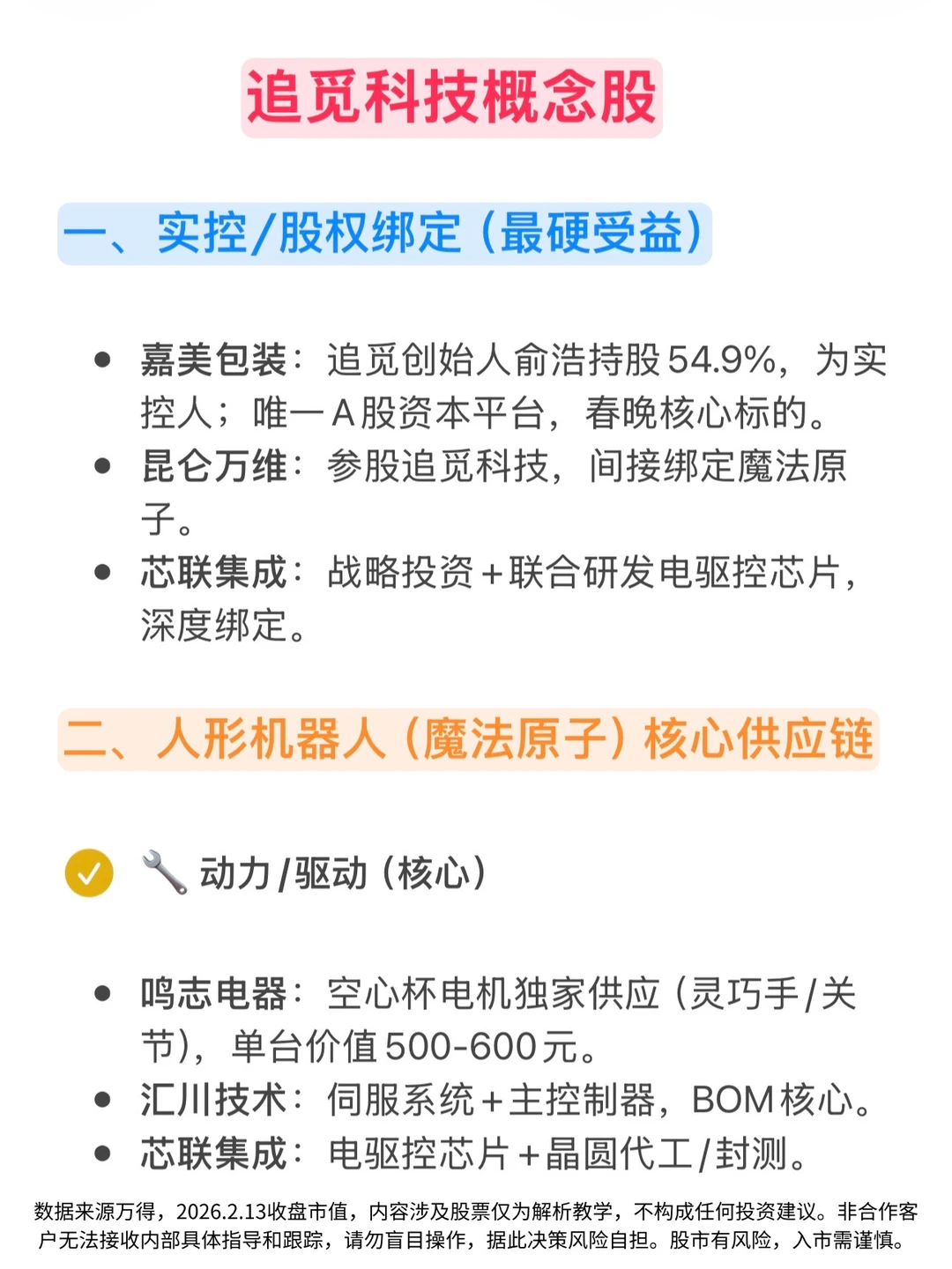 🔥追觅科技概念股