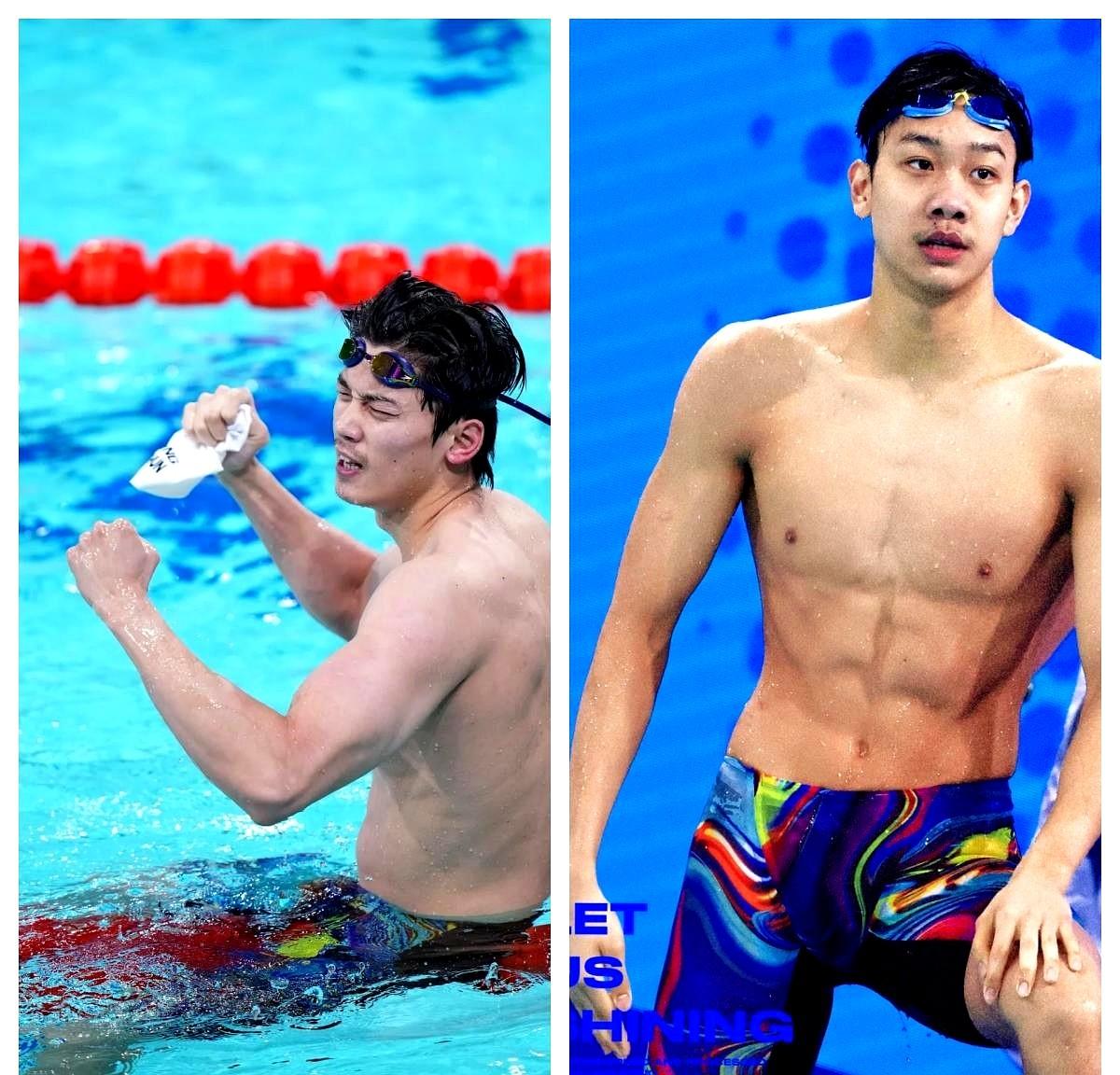 我有点理解汪顺了。
张展硕体能有点扛不住连轴转。
他刚拿完1500自冠军，21分