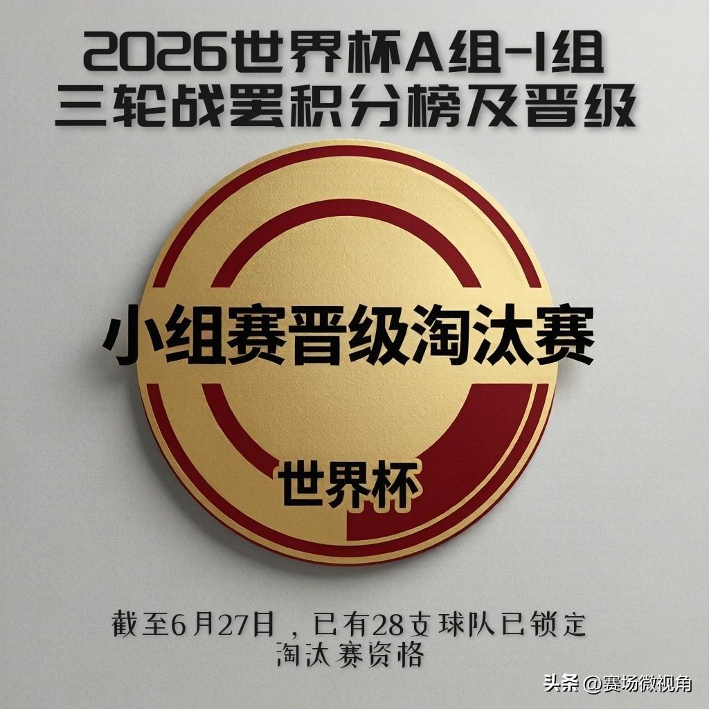 【A组至I组相继收官！28支球队先后锁定淘汰赛资格，留给韩国的机会不多了！】