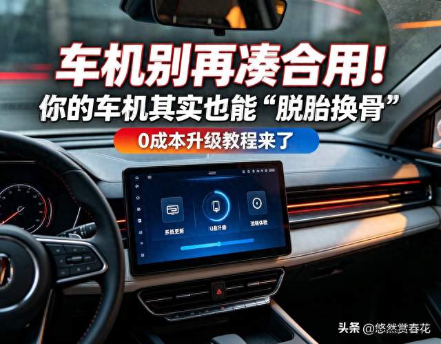 你的车机也能“脱胎换骨”0成本升级教程来了，不懂真的亏大了！