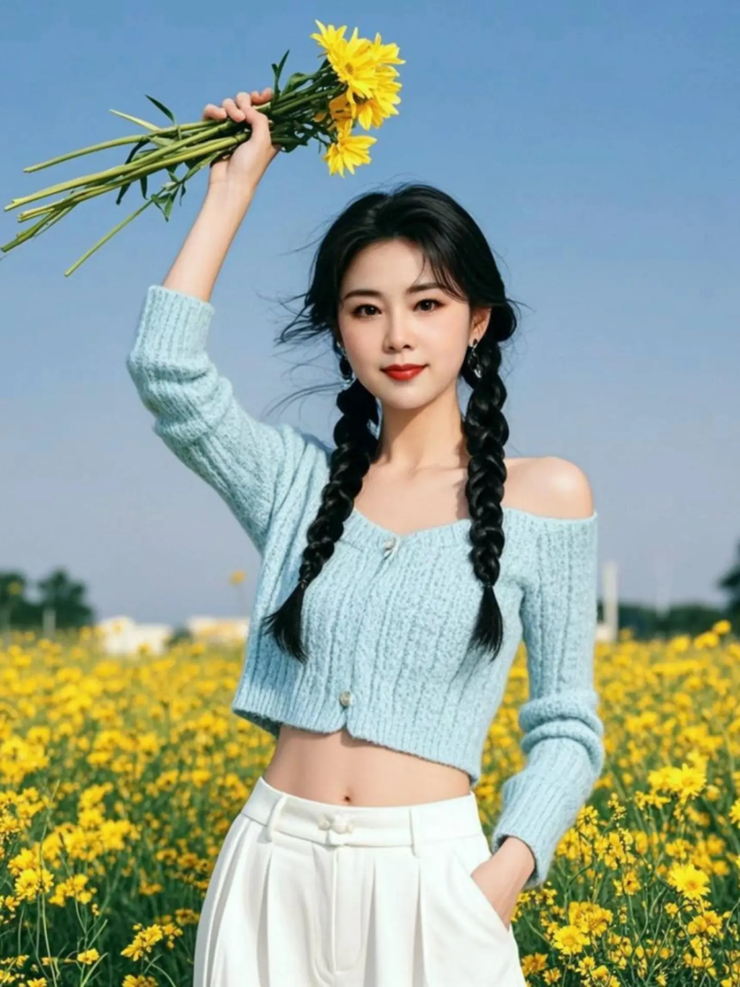 AI花田笑颜照 随变ai随便玩