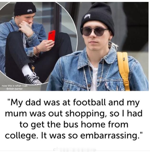 布鲁克林，得亏你不是中文网注册用户喷不死你贝克汉姆给大儿子的礼物