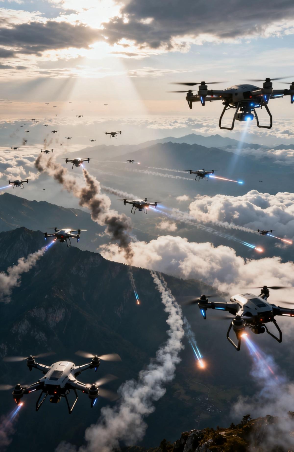 现在的战争，人多都没有用！
全是无人机！
俄乌战场上，俄军用无人机，
一周就击落