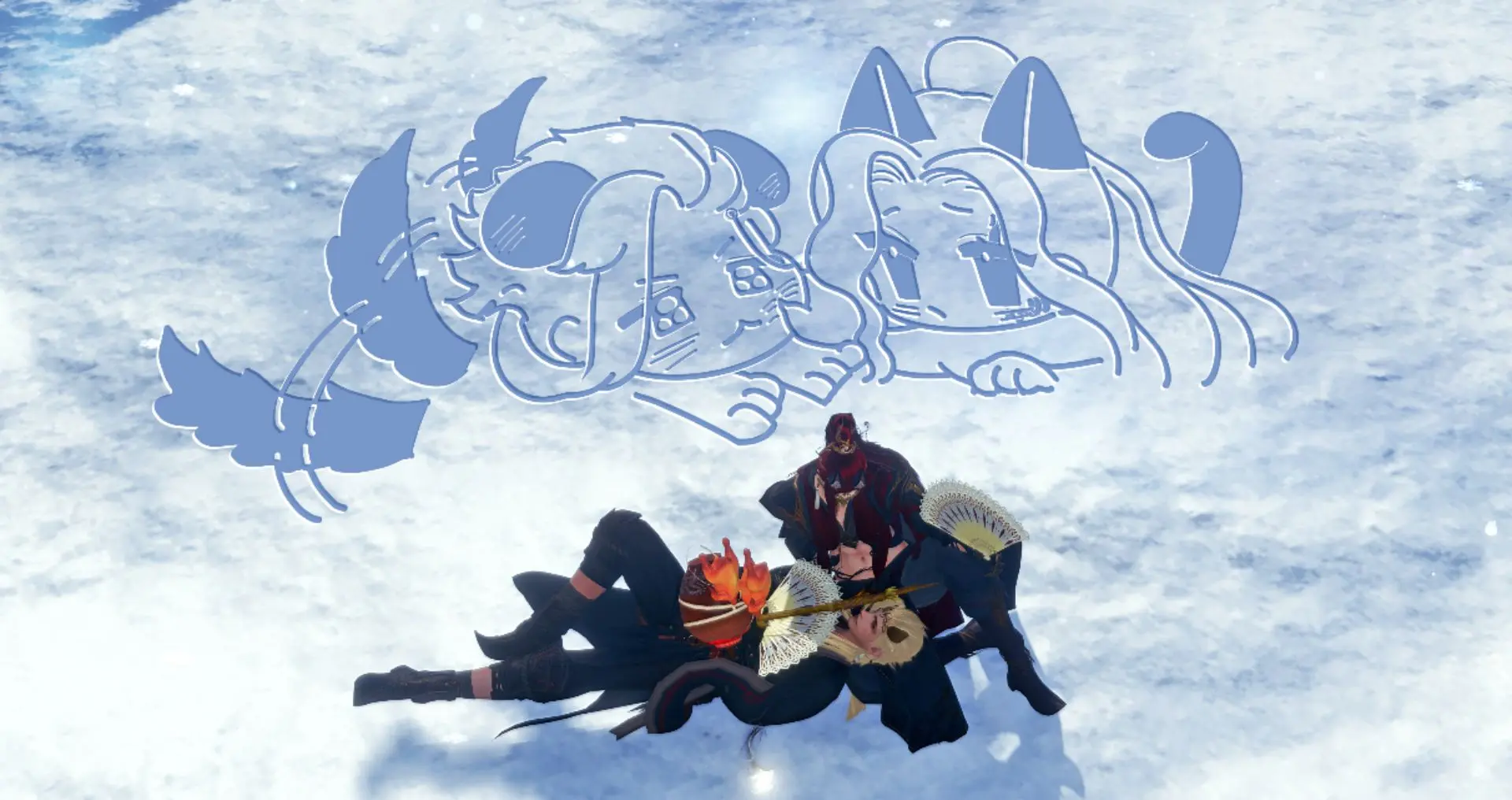 零点的雪花飘落时，我们的心跳是否同频。被亲友溺爱了！！是雪地小人！