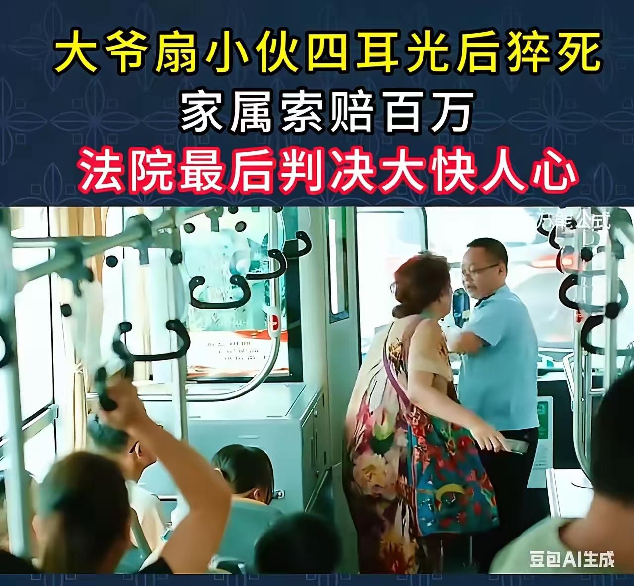 大快人心！小伙上一天班，上了公交找到座位刚坐下，上来的老人叫让坐没有让，就被老人