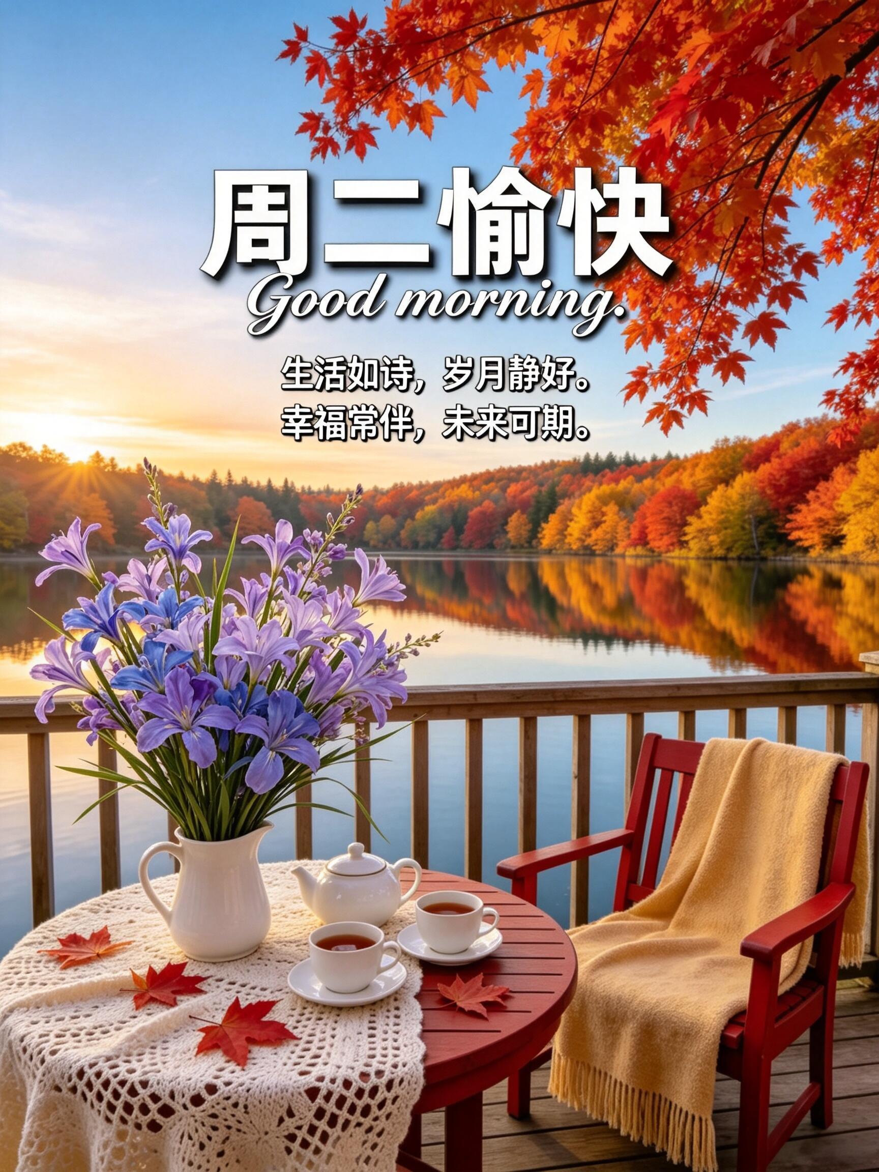 2026.9.15周二早安祝福图片壁纸拿图吱一声噢～ 