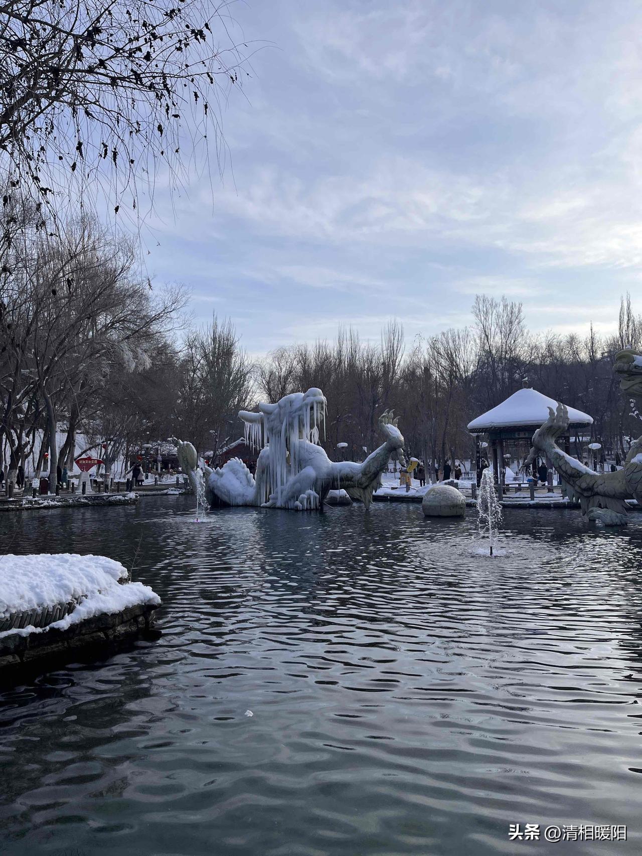 降温了！我的城市下雪了，昨晚的一边雨夹雪来袭，乌鲁木齐今天最高气温7℃，最低气温