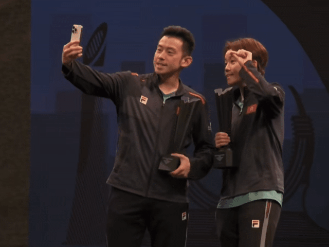 2026WTT多哈球星挑战赛混双颁奖仪式楹楹的玩具+1🏆杜姐比划的这下🤏🏻