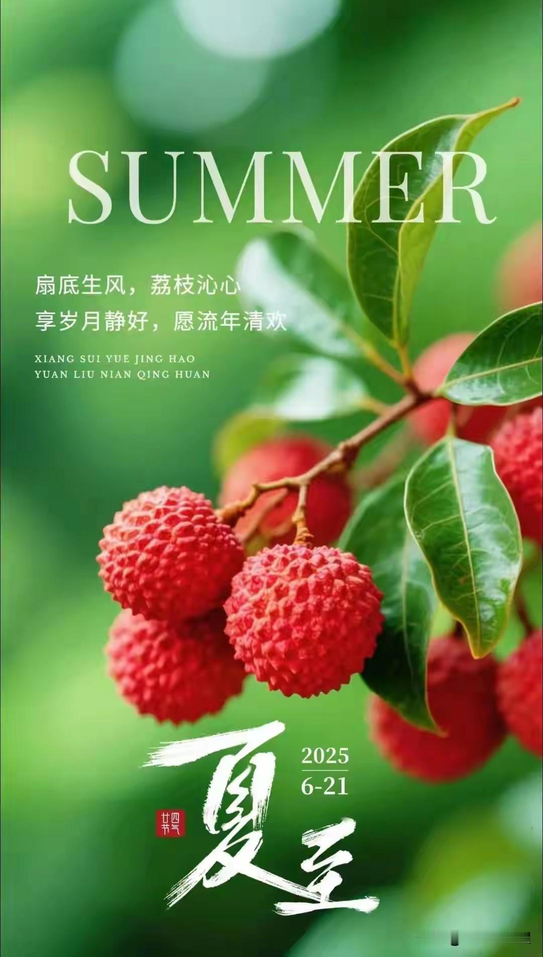 时间过的太快了，一晃半年就要过去了！
今天迎来了二十四节气中的第十个节气，夏至！