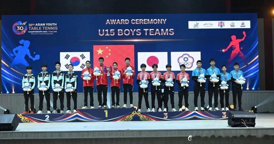 【乒乓世界】亚洲青少年锦标赛 | 中国队团体赛获1金3银6月28日，2026年亚