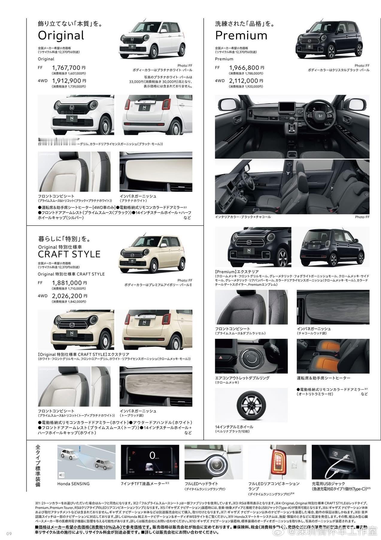 本田N‑ONE（2026款，日本K‑Car轻自动车，不引进国内）它继承本田初代乘