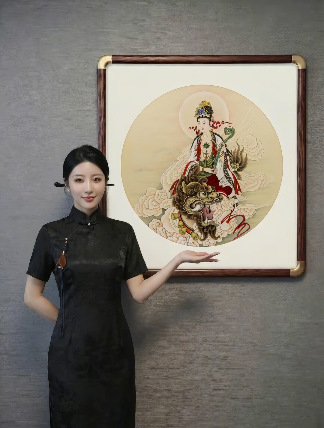 遇见文殊菩萨！许个愿，好运连连 ​！ ​​​