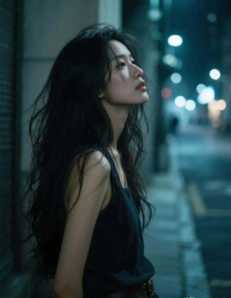 城市微光下的她
 
晚风吹乱了她的头发，也吹散了白日里的情绪。城市的霓虹在远处晕