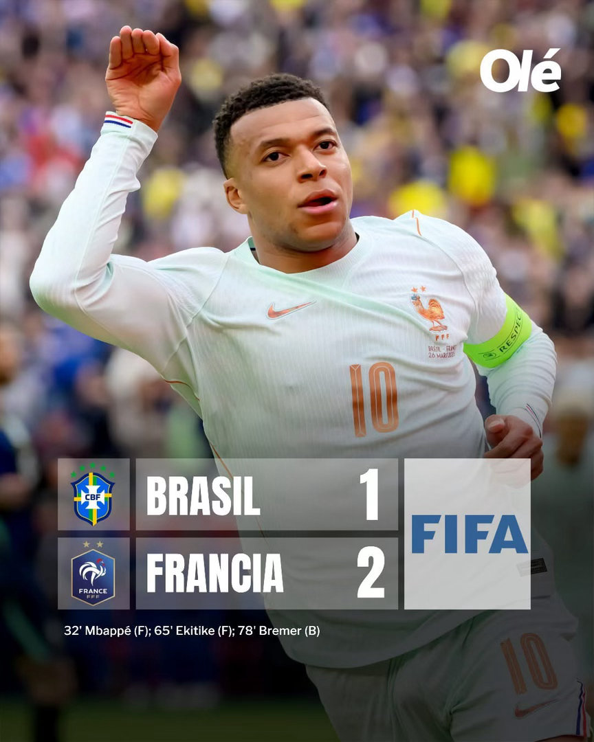 除咗世界盃附加賽，尋晚到今日凌晨最受矚目嘅一場國際熱身賽較量- 巴西以1-2 不