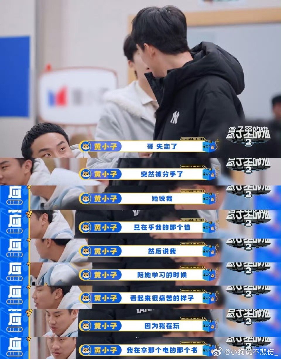 黄子弘凡被分手后的戒断反应看盒子里的猫2真的不要太棒了嘞，黄子弘凡被分手后的戒断