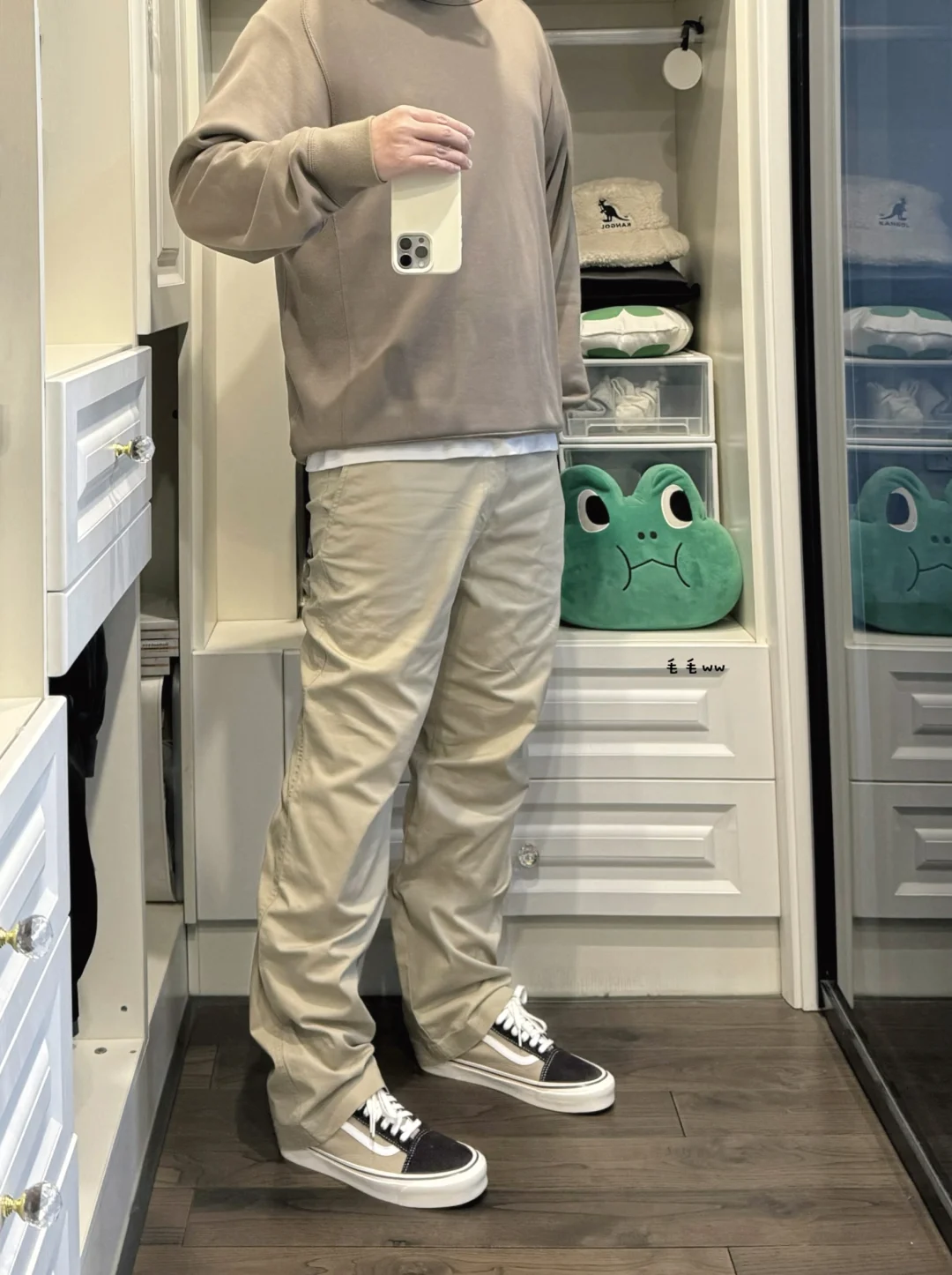 卡其色系｜直筒裤穿搭