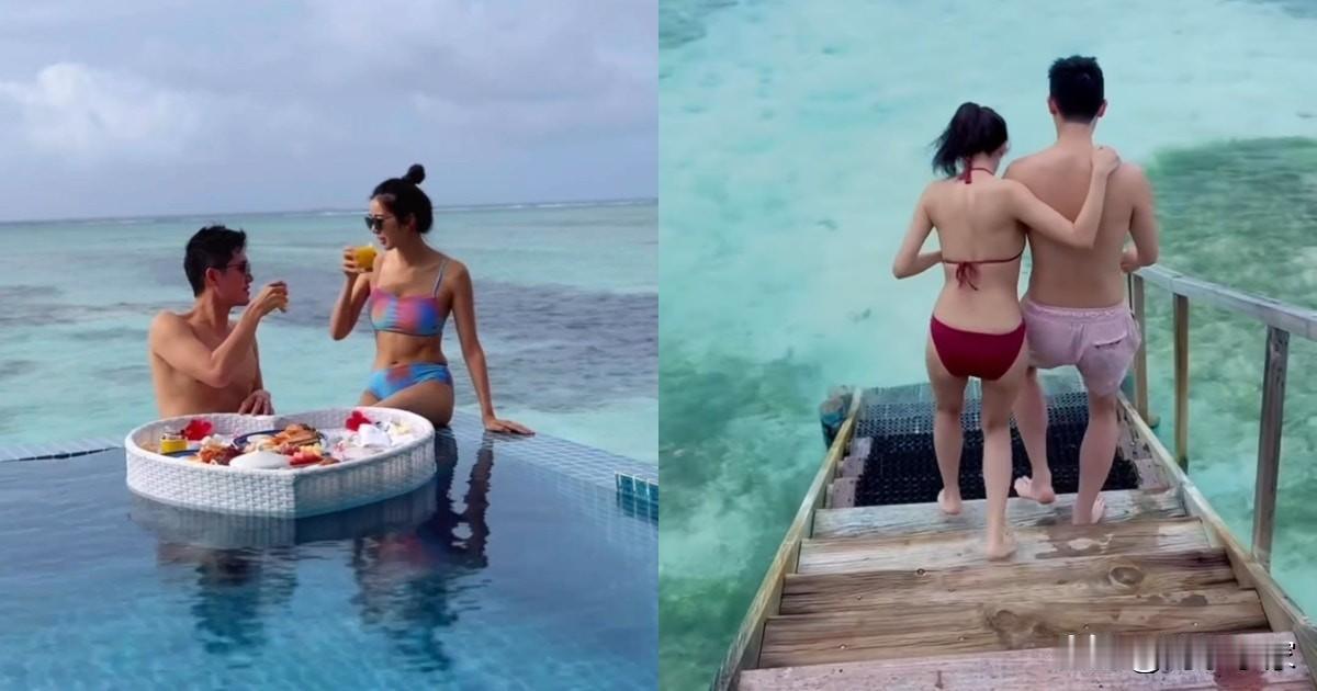 麦明诗盛劲为马尔代夫度蜜月　狂换比坚尼大晒长腿原来非2人世界
马尔代夫阳光与海滩