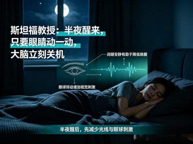 斯坦福教授：半夜醒来，只要眼睛动一动，大脑立刻关机
