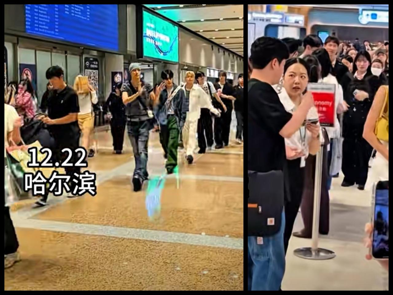 哈尔滨的火爆，吸引的可不止南方的小金豆，还有邻国韩国的时尚男女。12月22日，哈