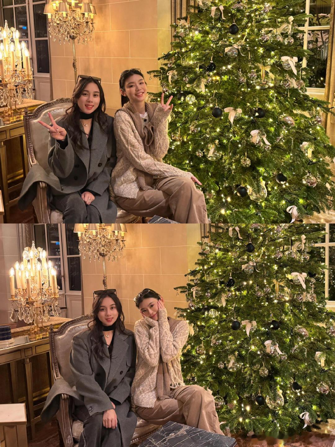 何超欣奚梦瑶合照何超欣晒和奚梦瑶合照 奚梦瑶和何超欣同框出镜的照片好有感觉，能看