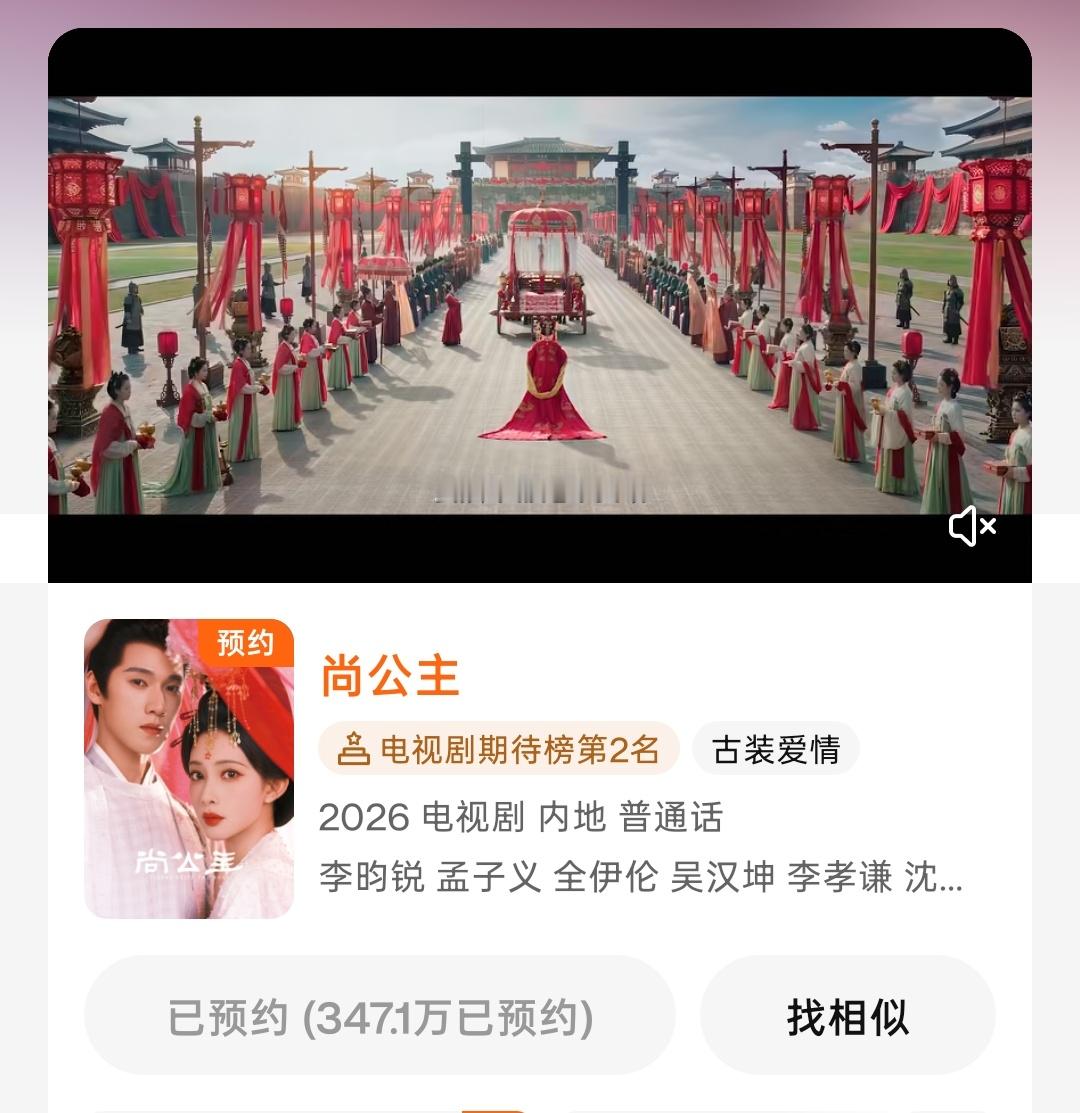 尚公主估计明天就到350w预约了，老尚福利准备好了吗
