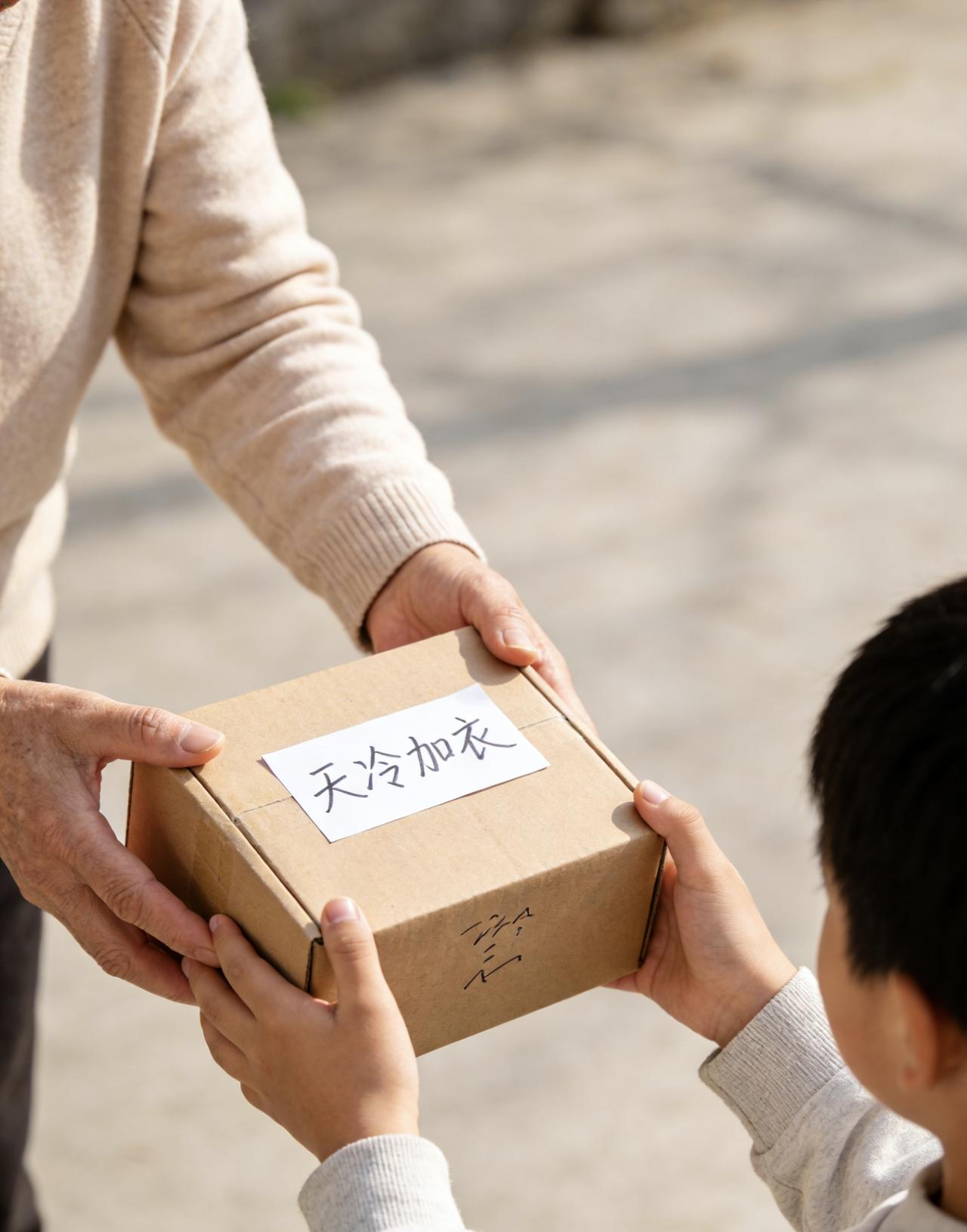 阳台的纸箱堆，是母亲用沉默写下的账本。

每一道压痕，都记着我匆忙拆开的惊喜；每