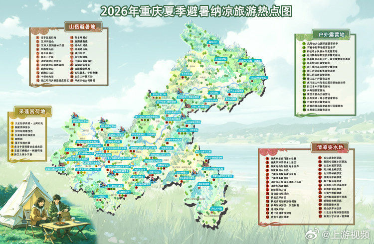 #重庆多个高山景区发布夏季游玩攻略#【上山避暑去！重庆多个高山景区出炉夏季专属游