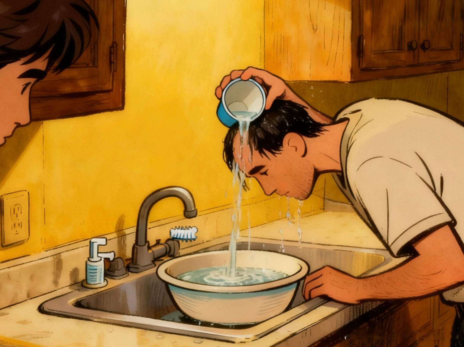 确实。记得我大学的时候，我们班一哥们就开始脱发。平常男生们洗头都是把脑袋放在水管