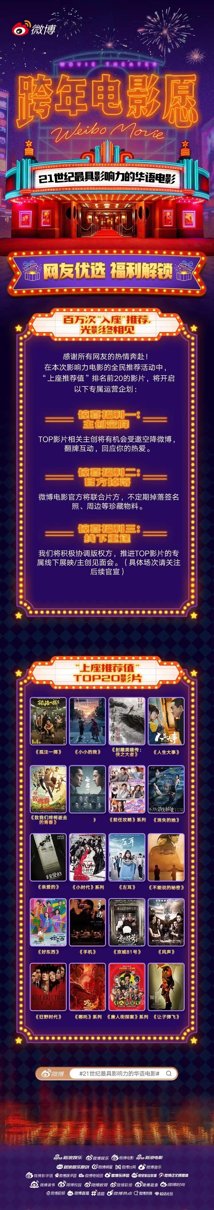 21世纪华语电影网友推荐值top20 恭喜《孤注一掷》《小小的我》《射雕英雄传：