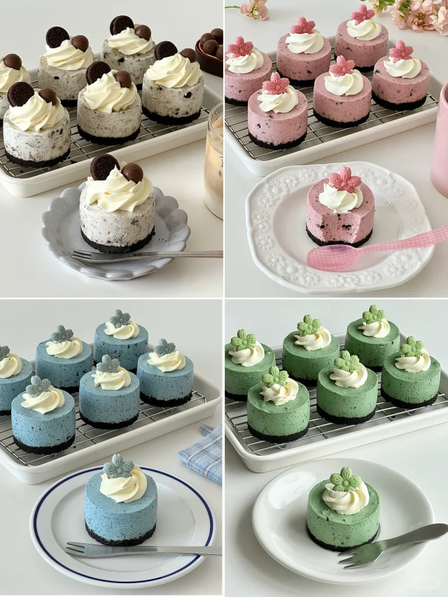 4款奥利奥芝士蛋糕合集🍪免烤箱超级简单