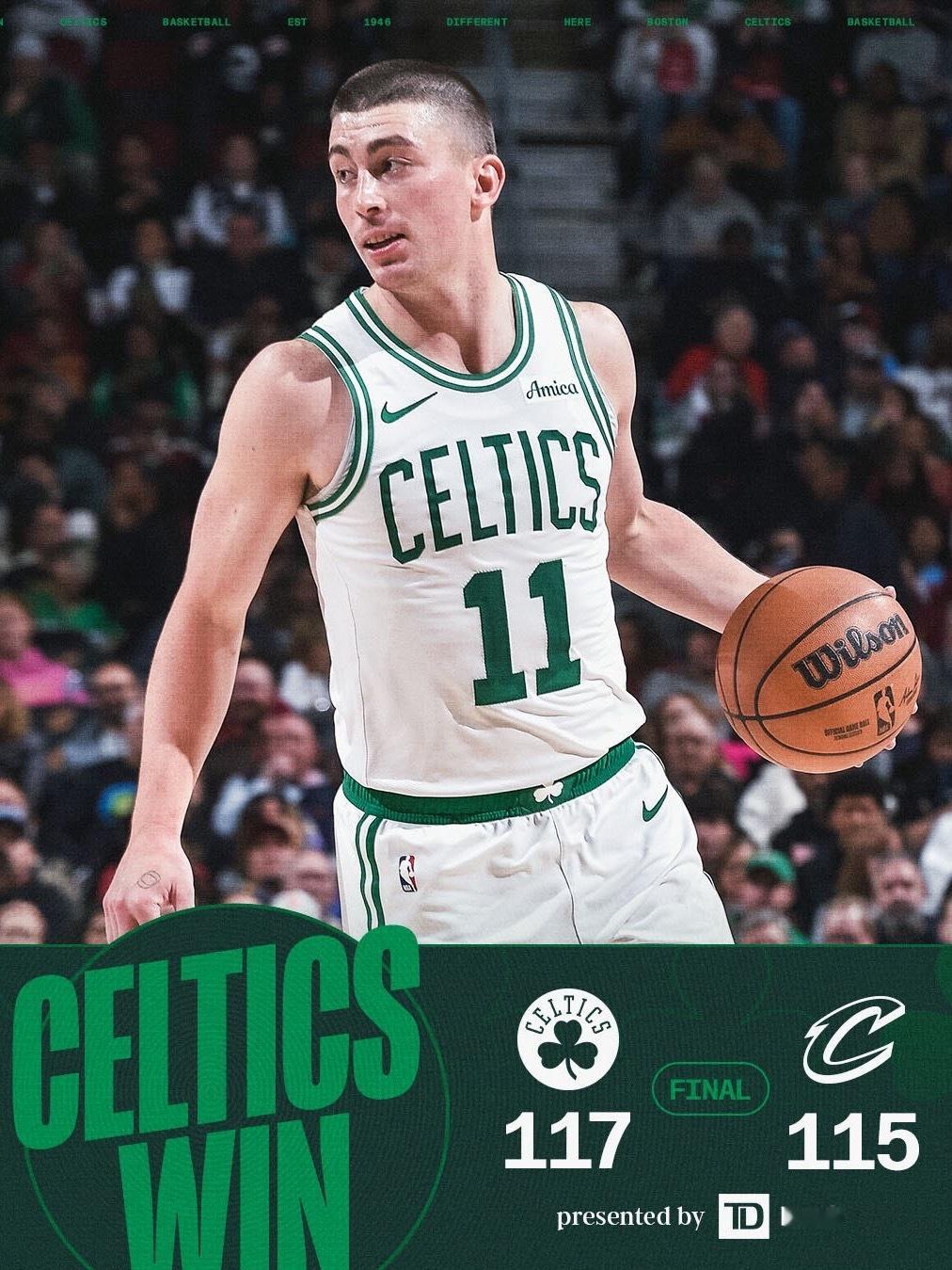 凯尔特人国度 FINAL : Boston Celtics 【 117-115 
