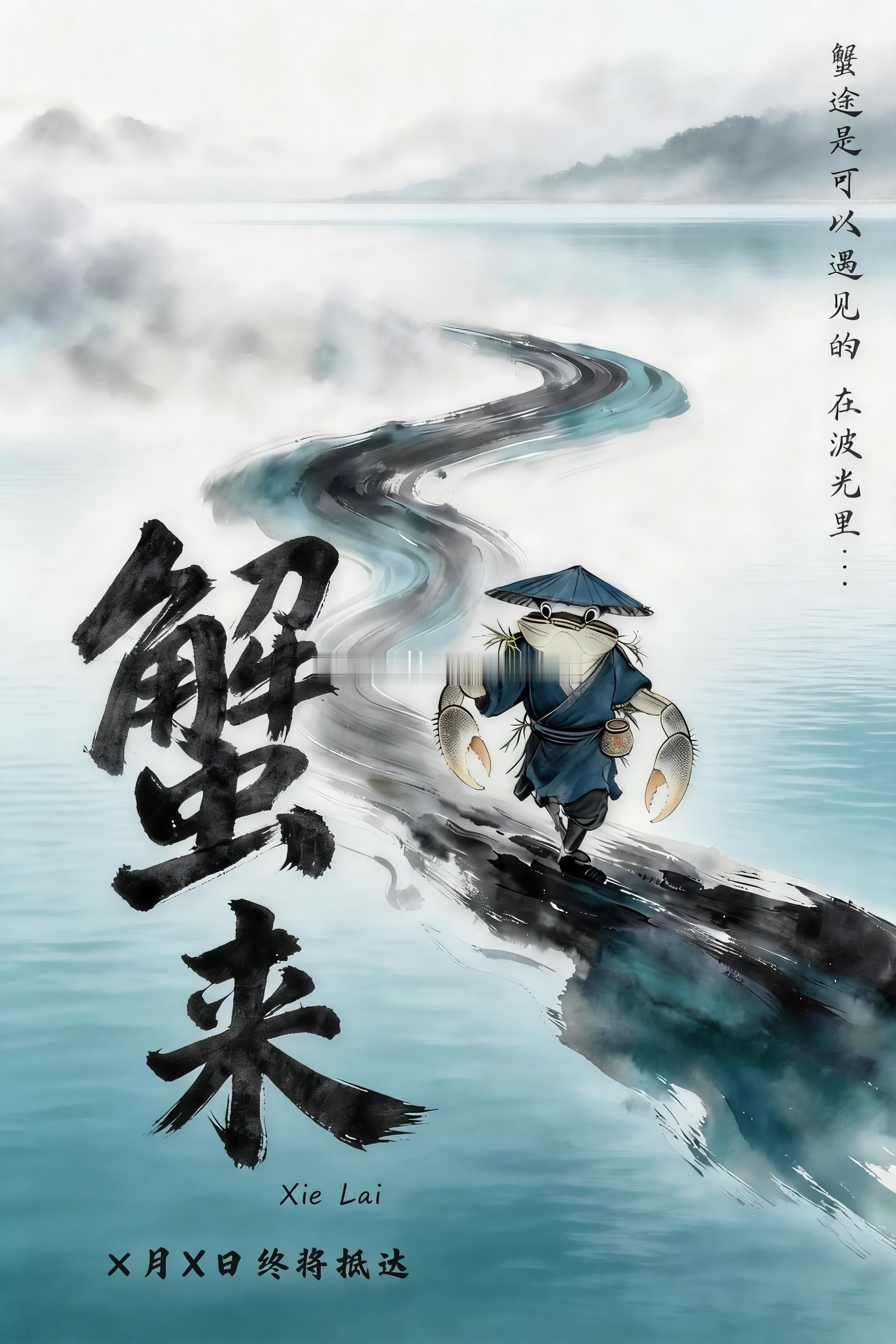 蹭个牛来 热度🦀蟹途漫漫，踏浪而来山水为序，赴一场秋蟹之约蟹来｜终与波光相逢静