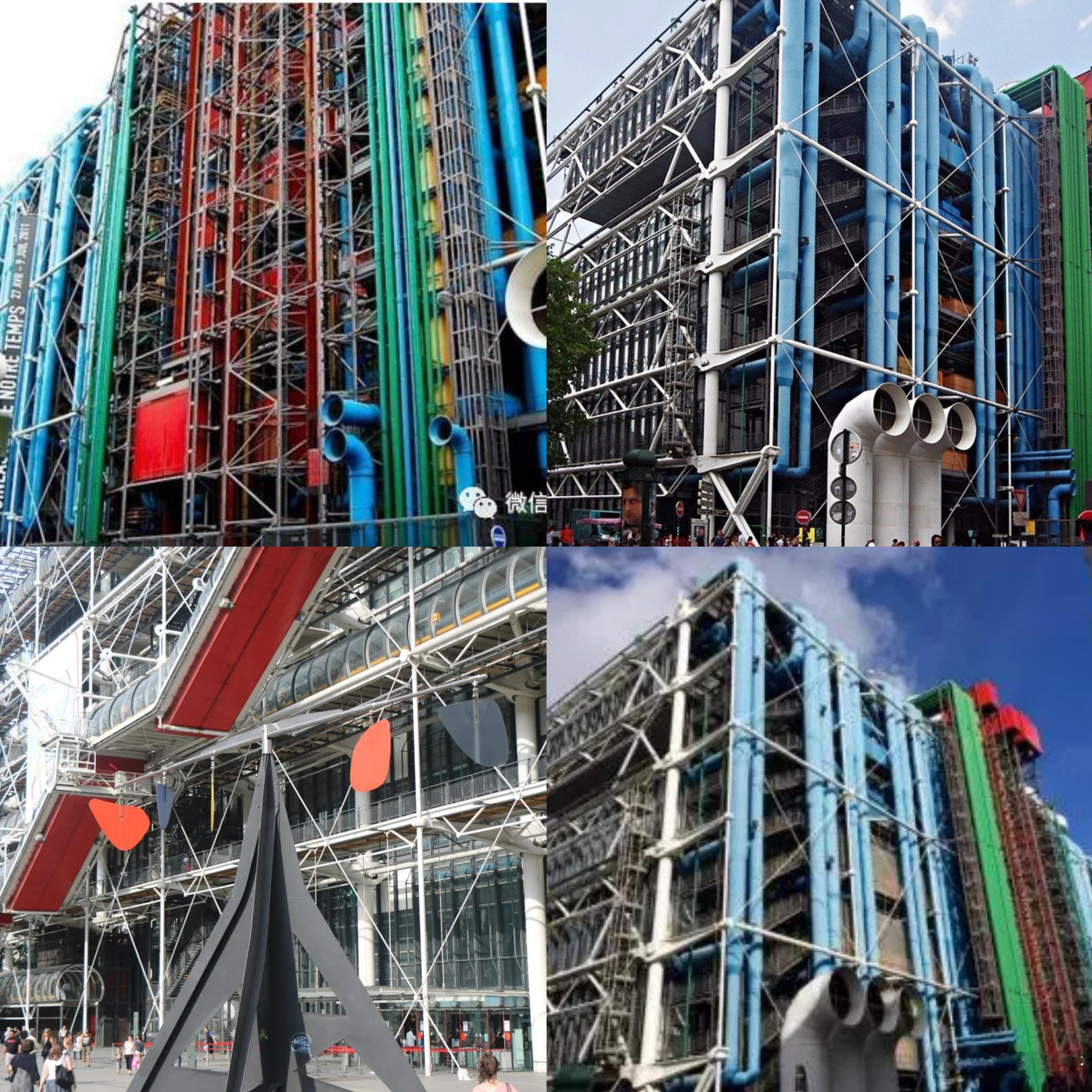 巴黎印象之一百零七：蓬皮杜艺术中心      蓬皮杜艺术中心与卢浮宫、奥赛博物馆