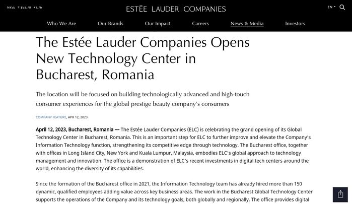 拟出售韩妆品牌 关停技术中心 雅诗兰黛持续“瘦身”