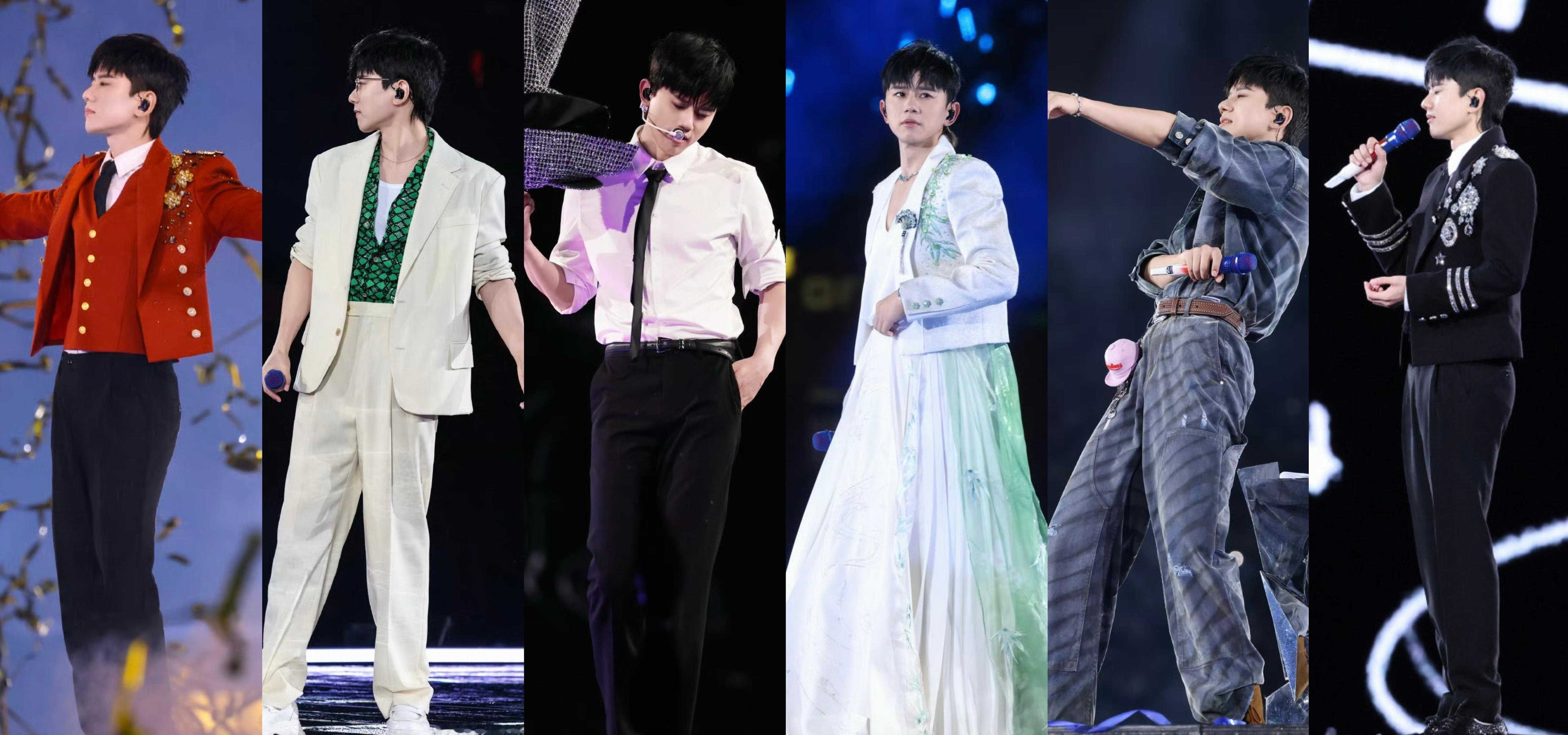 张杰鸟巢演唱会第一周18套造型 张杰未live巡回演唱会 ​​​